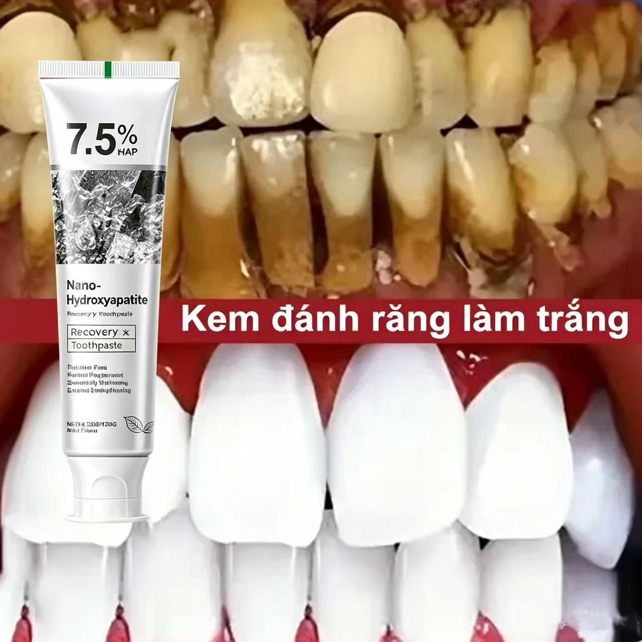 Teeth Whitening That Works - 7.5% Hydroxyapatite Probiotic Whitening Toothpaste Enamel