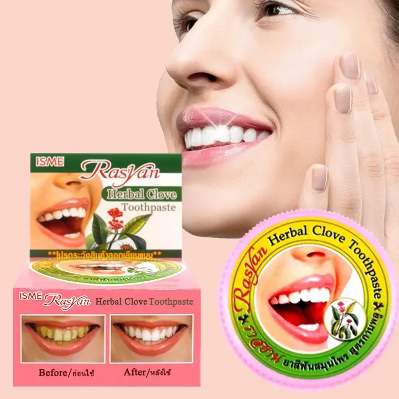 Teeth Whitening App - Thai Clove/coconut Tooth Powder Rasyan Removal
