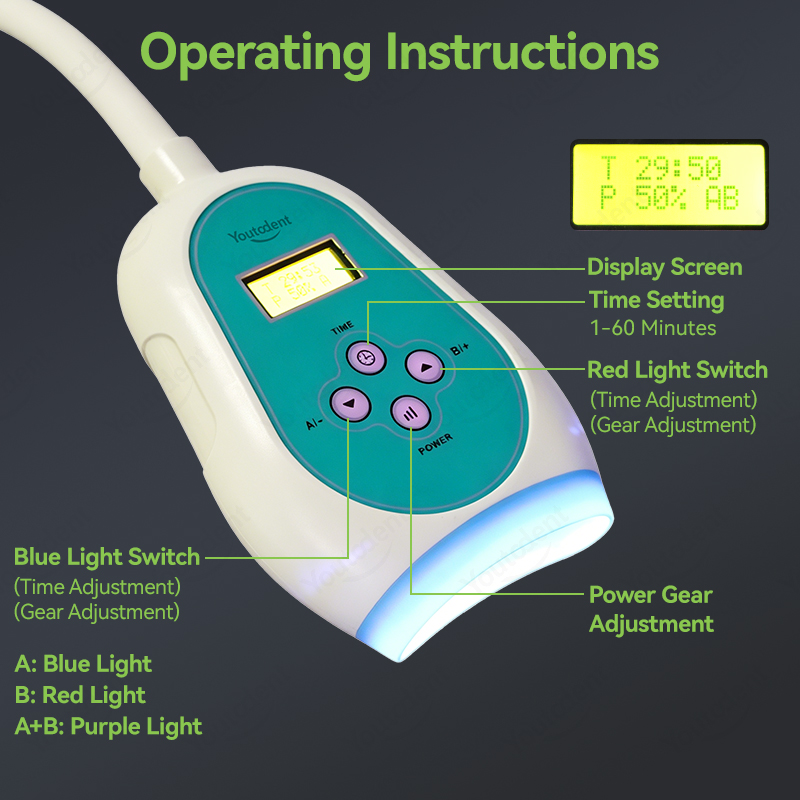 50W Dental Touch Screen 3 Colo - Whitening Teeth Machine ulasan dan harga