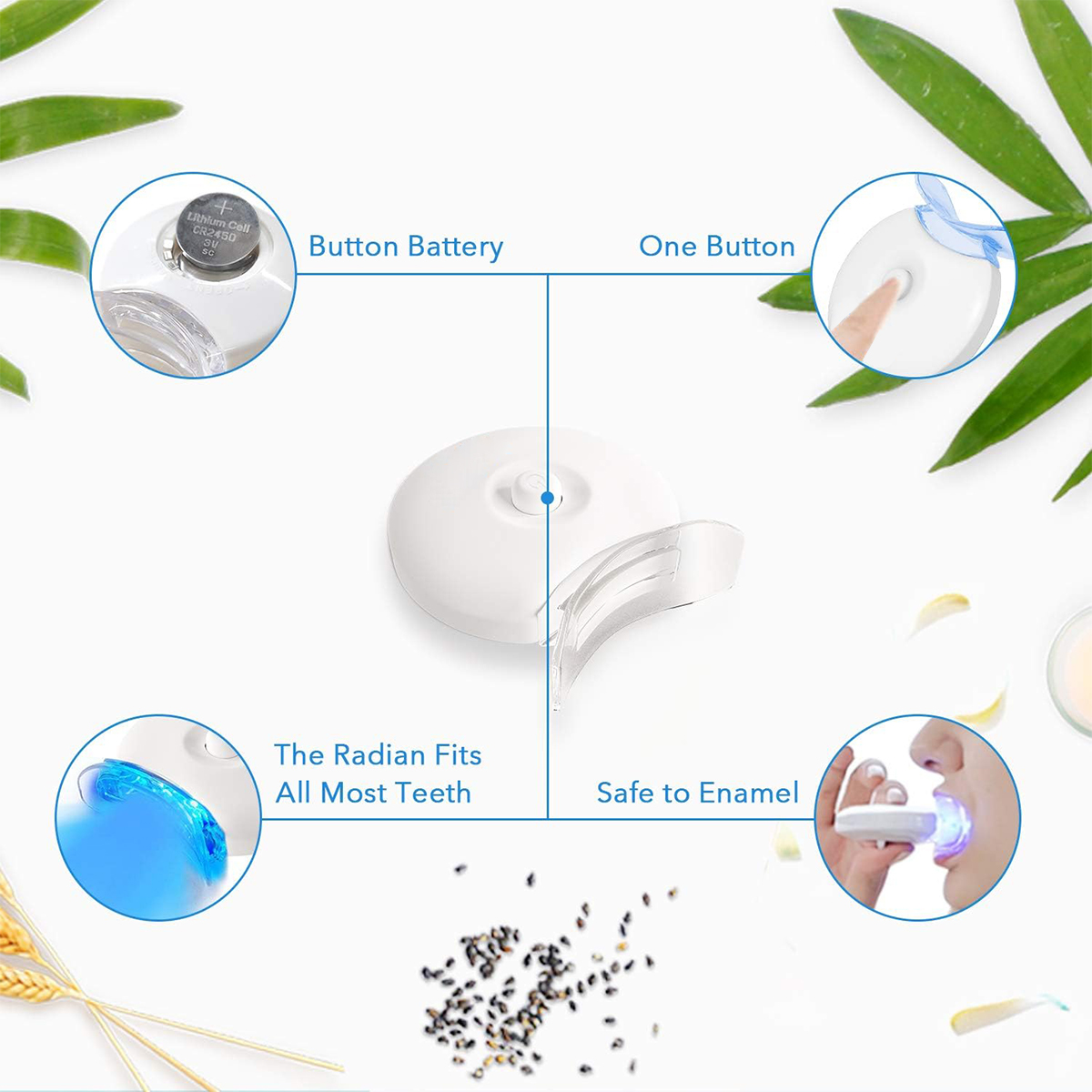 Teeth Whitening Kit - 5X LED L - Teeth Whitening App ulasan dan harga