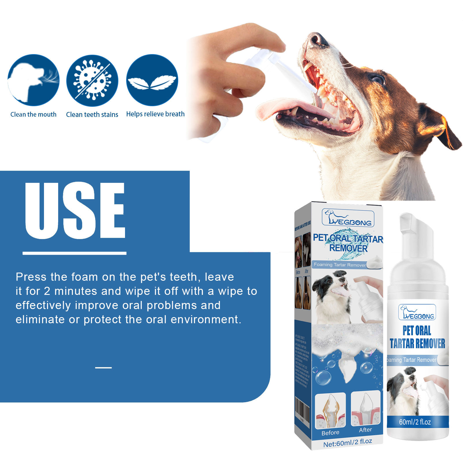 Yegbong Pet Tartar Remover Cle - Teeth Whitening Yellow Teeth ulasan dan harga