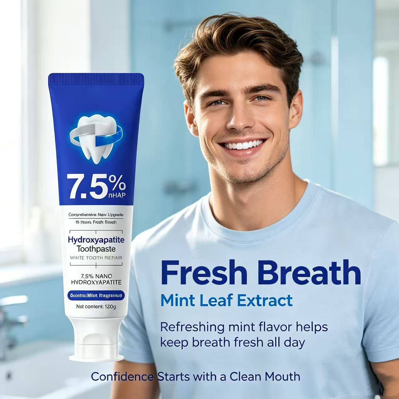 7.5%Nano Hydroxyapatite Toothp - Teeth Whitening Yellow Teeth ulasan dan harga