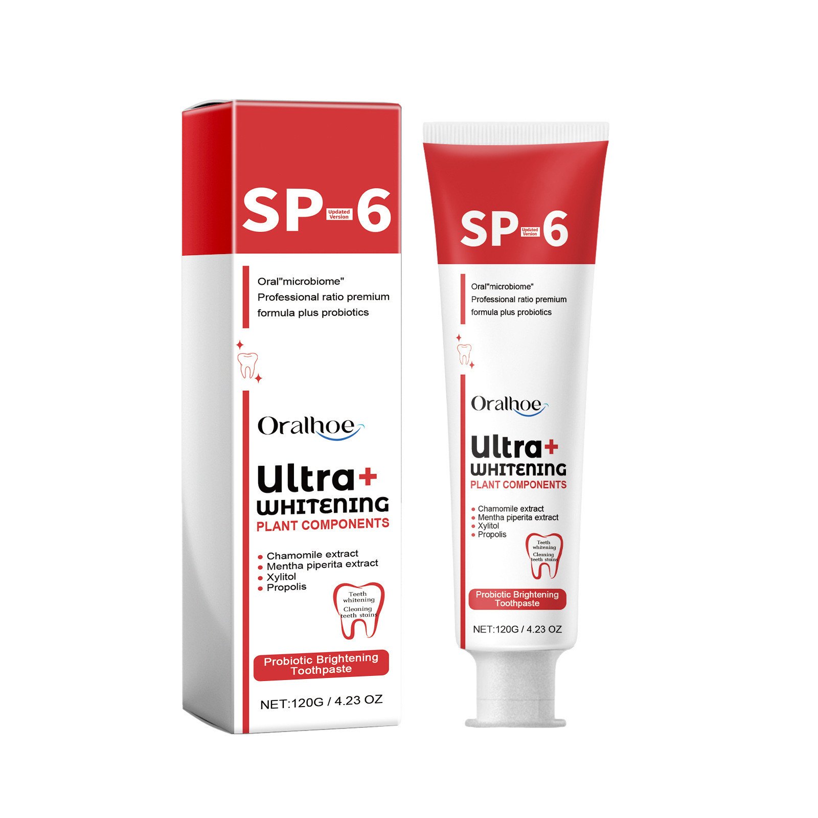 SP-6 Probiotic Whitening Tooth - Teeth Whitening Enzymes ulasan dan harga