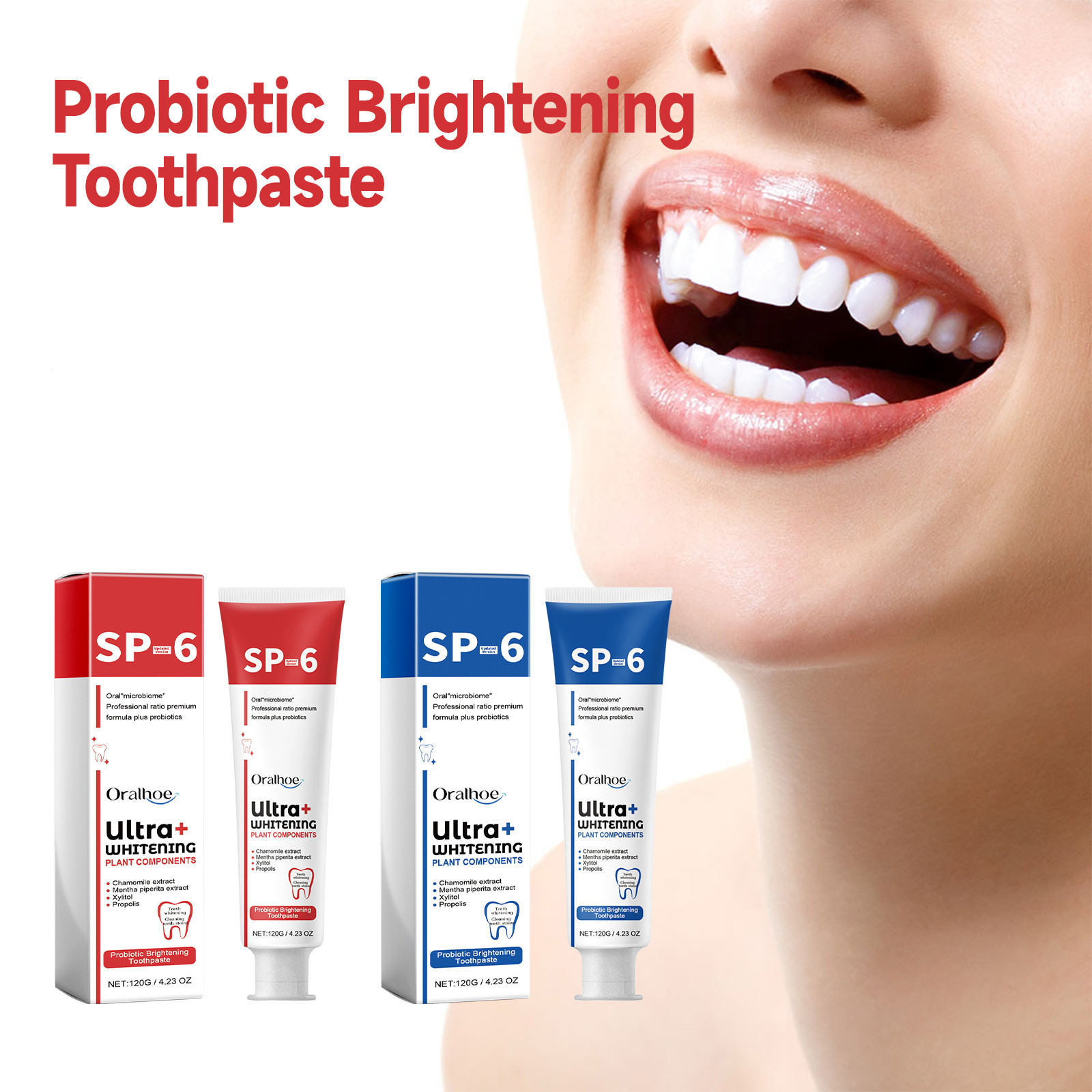 SP-6 Probiotic Whitening Tooth - Teeth Whitening Enzymes ulasan dan harga