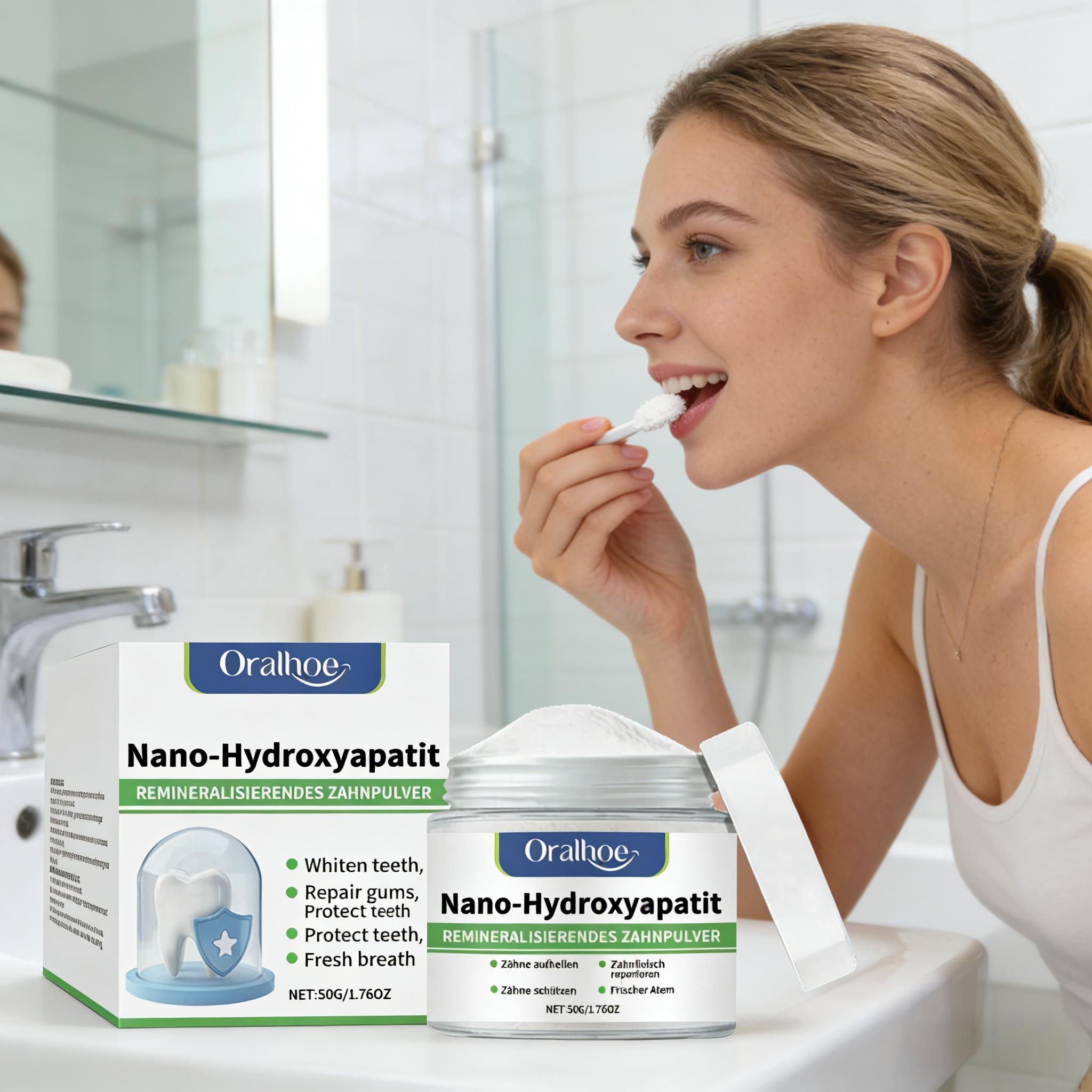 Oralhoe Whitening Tooth Powder - Teeth Whitening App ulasan dan harga