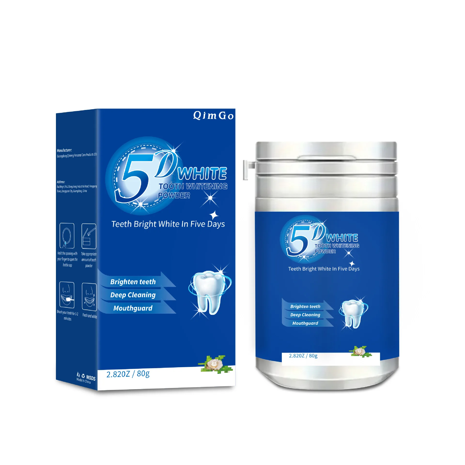 5D 80g Blue Enzyme Teeth White - Teeth Whitening Enzymes ulasan dan harga