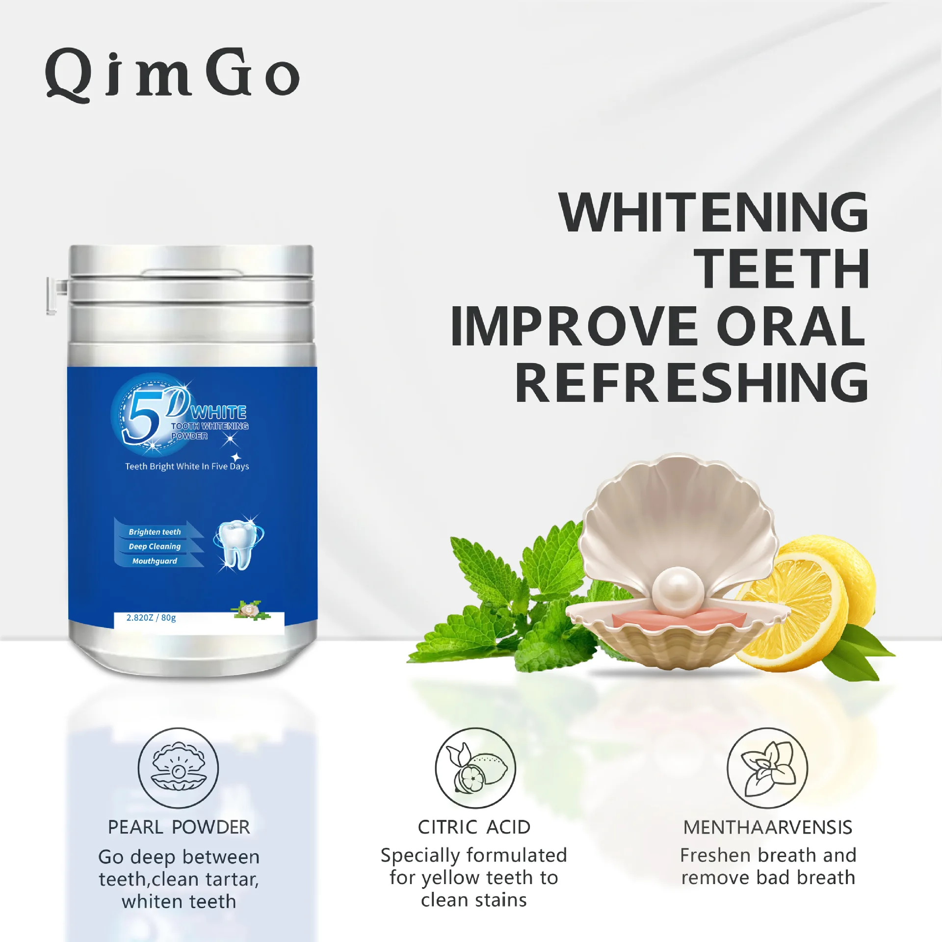 5D 80g Blue Enzyme Teeth White - Teeth Whitening Enzymes ulasan dan harga