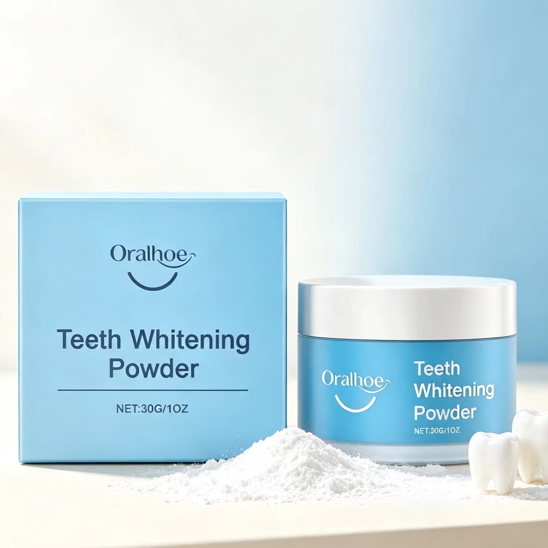 Oralhoe Tooth Powder for Brush - Teeth Whitening App ulasan dan harga