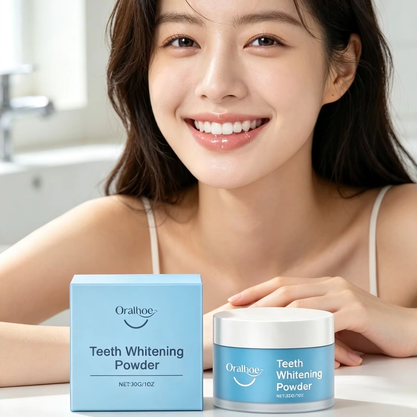 Oralhoe Tooth Powder for Brush - Teeth Whitening App ulasan dan harga