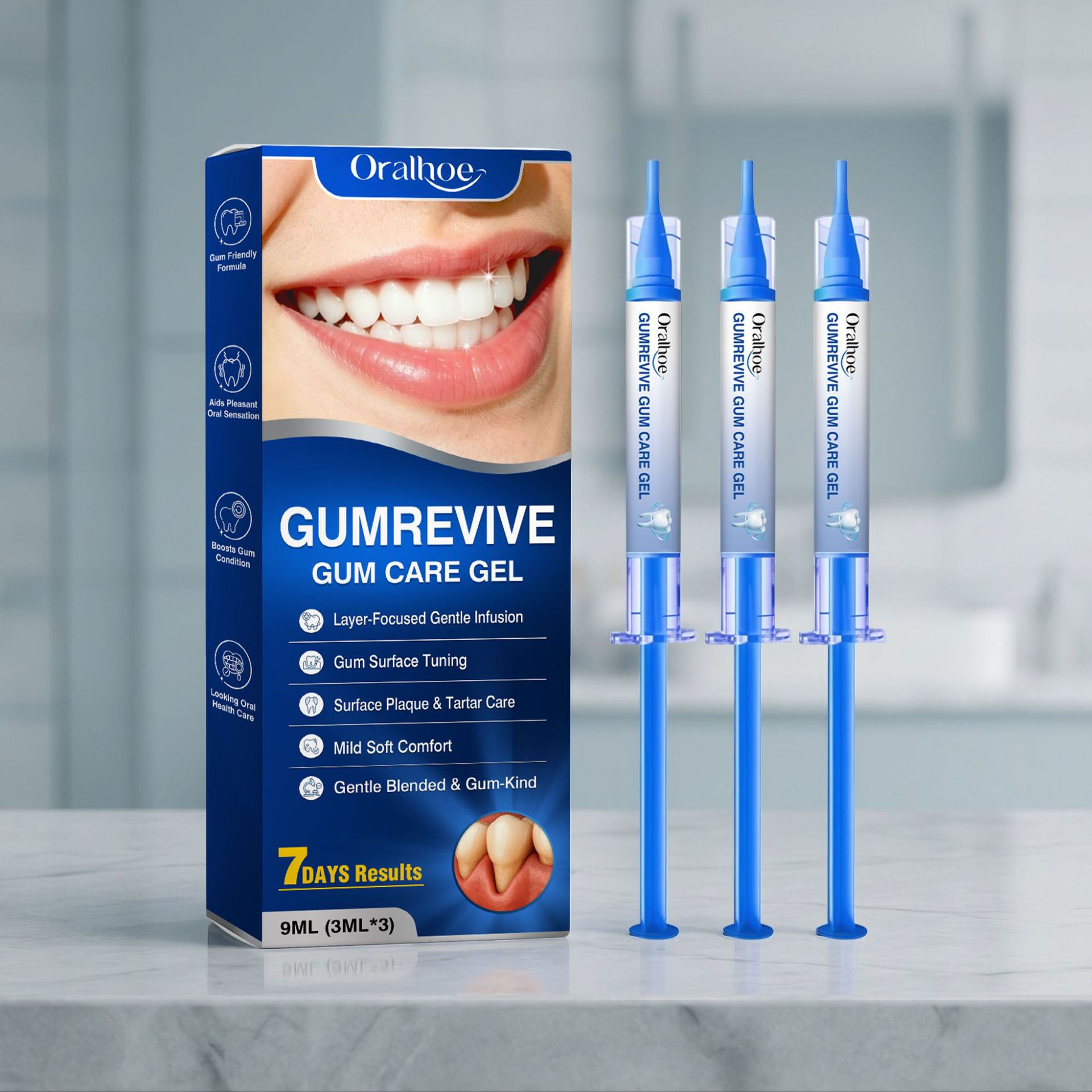 Oral Care Gel 3Pcs Gum Cleanin - Teeth Whitening Gels Used By Dentists ulasan dan harga