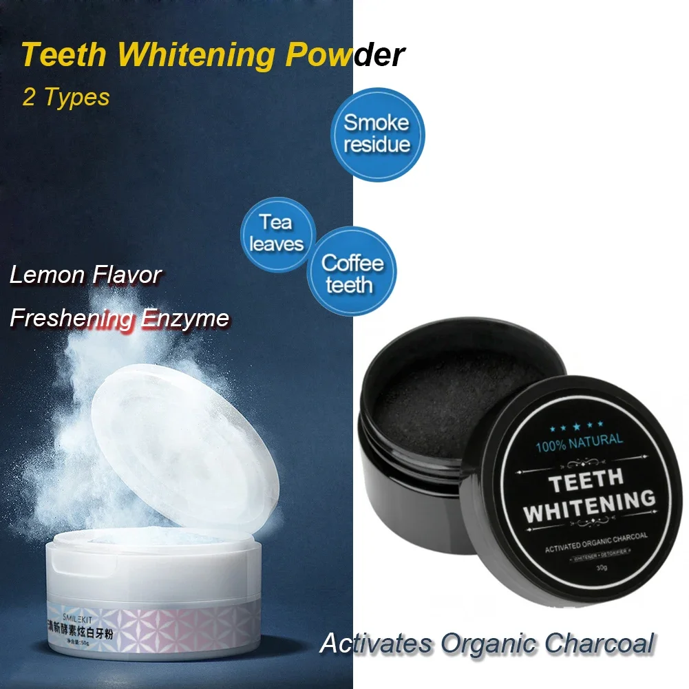 2 Types Teeth Whitening Powder - Teeth Whitening Enzymes ulasan dan harga