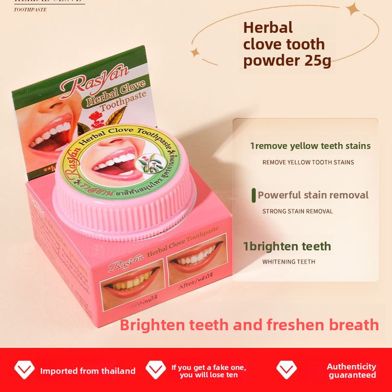 Thai Clove/coconut Tooth Powde - Teeth Whitening App ulasan dan harga